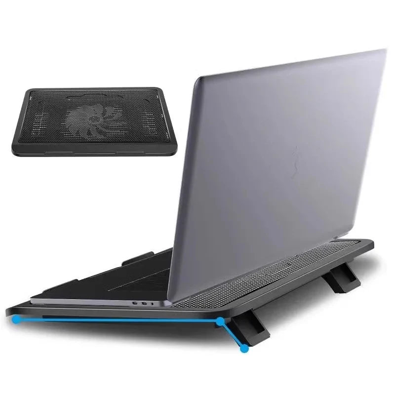 Laptop Cooling Pad Silent Adjustable Stand 14-17 Inch
