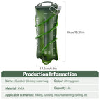 Outdoor Hydration Backpack Water Bladder 2L PEVA Reservoir