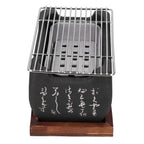 Japanese Charcoal Grill with Portable Aluminum Mini