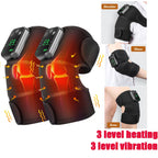 Knee Massager with Electric Heating Vibration Thermal Pads