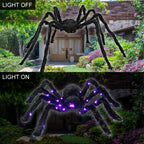 Halloween Spider Decoration with Light-Up Red Eyes