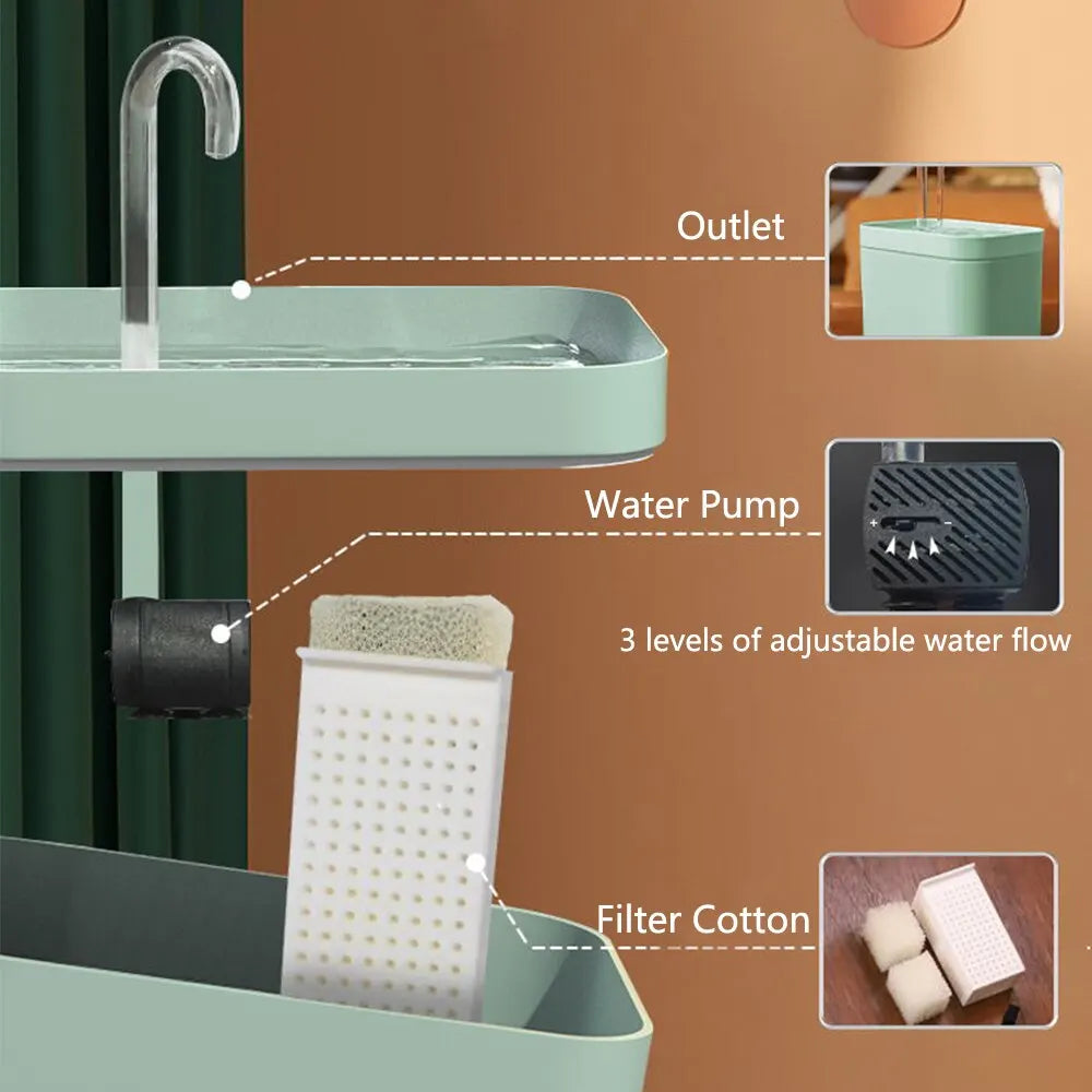 Pet Water Fountain Electric Dispenser