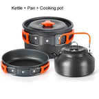 Camping Cookware Set Aluminum Portable Outdoor Cooking Gear