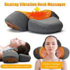 Neck Massager Pillow with Electric Heating Cervical Stretch