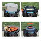 Gas Camping Stove Burner with 19800W Windproof Ignition