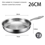 Frying Pan Pure Titanium Non Stick Uncoated Hammer Pattern