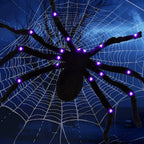 Halloween Spider Decoration with Light-Up Red Eyes