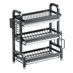 Kitchen Storage Rack 3-Tier Carbon Steel Organizer