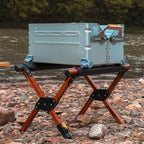 Camping Cooler Stand Frame Folding Ice Box Support Rack