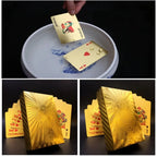 Playing Cards Gold Foil Waterproof Durable Poker Set