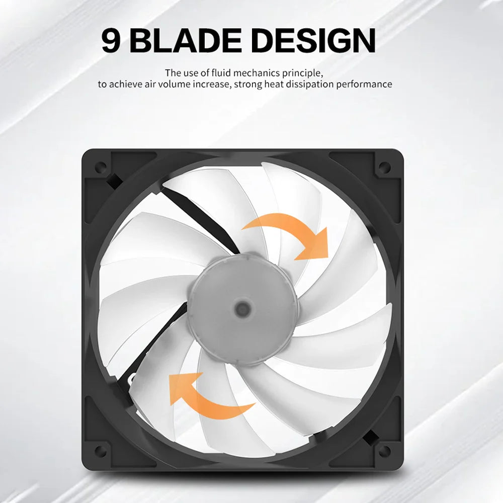 4 Pin Pc RGB fan (Black)