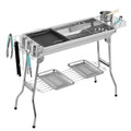 Charcoal Grill with Folding Stainless Portable Grill