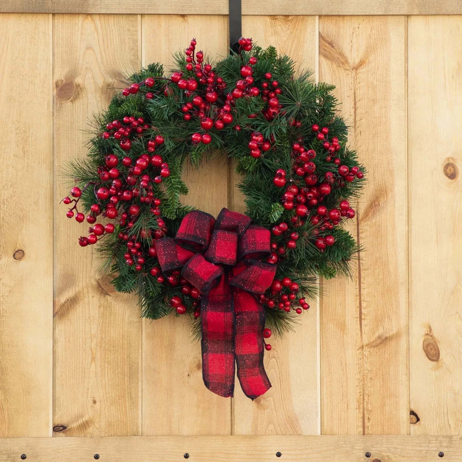 Best Christmas Wreath with Red Berry Bow for Door Hanging | Buy Online at Furniture Things Australia
