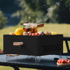 Charcoal Grill with Stainless Portable Nonstick