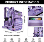 Tactical Backpack with 45L Waterproof Outdoor Rucksack