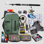 Fishing Backpack with Tackle Storage