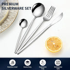 Cutlery Set Stainless Steel Silverware 24 pieces