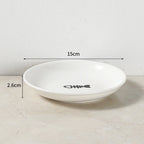 Cat Food Bowl Ceramic Wide Non Slip Shallow Dish