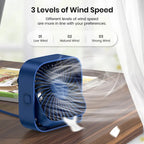 Portable Mini Desk Fan (Blue)