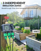 3-Outlet Automatic Water Timer Irrigation Controller