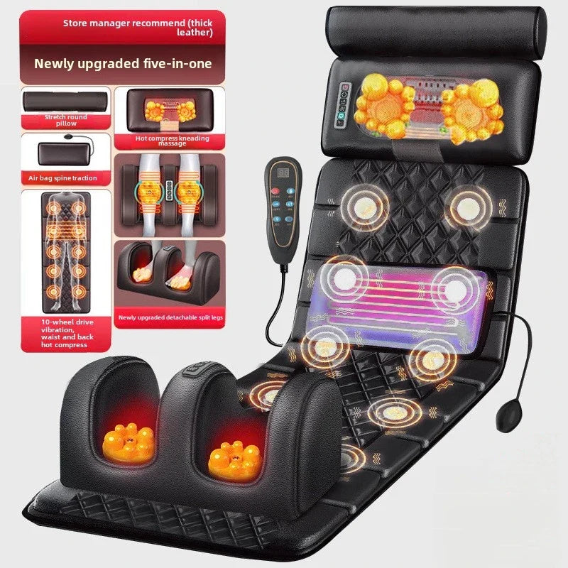 Massage Mattress with Electric Full Body Heating Cushion