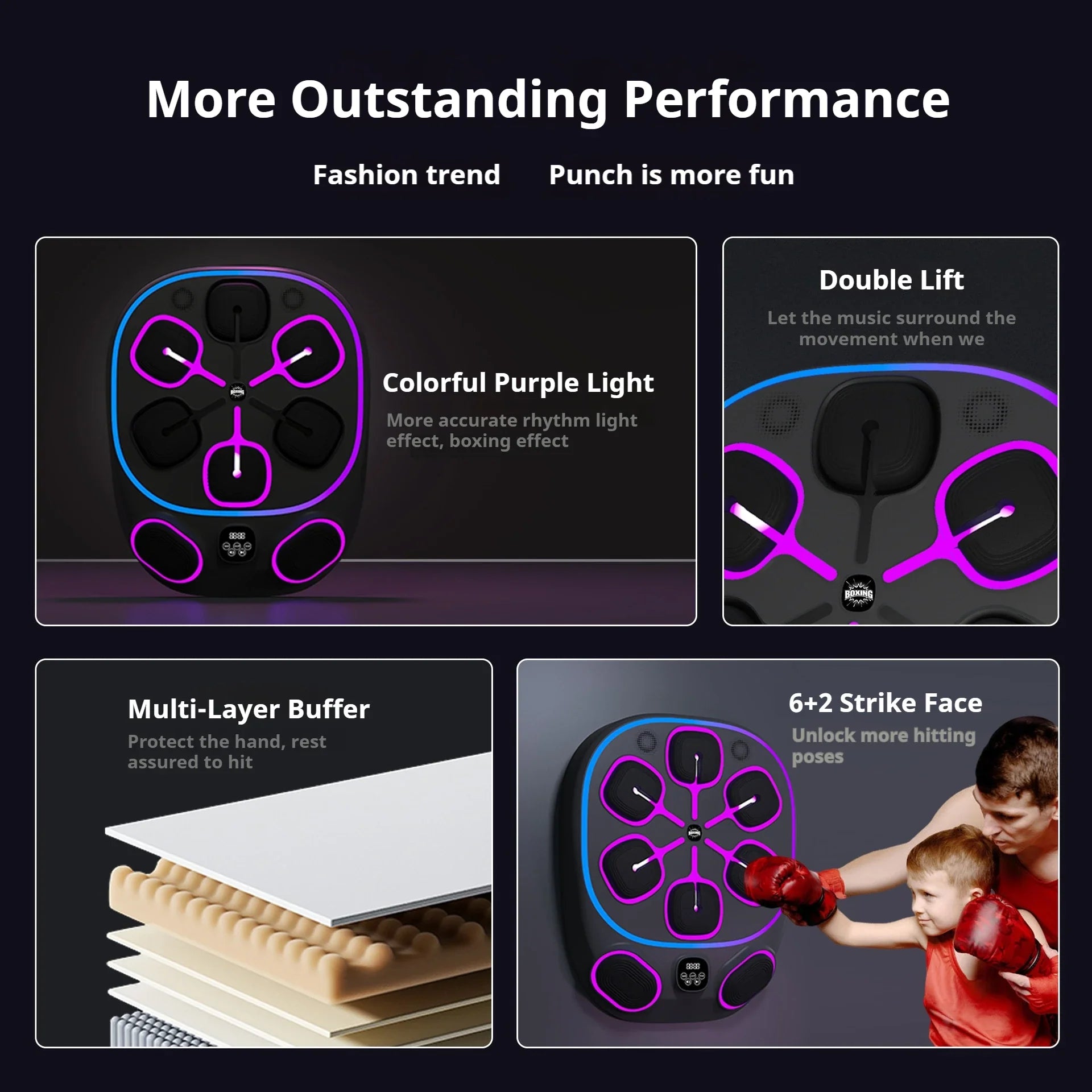 Boxing Machine with Smart Bluetooth Target