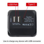 Travel Adapter Universal Wall Charger with USB Type C