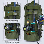 Fishing Backpack Tactical Molle Rod Holder Storage Bag