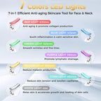 LED Face Neck Massager with 7-Color EMS Sculpting Device