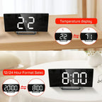 Digital LED Alarm Clock (Black)