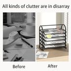 Document Tray Metal Desktop File Organizer