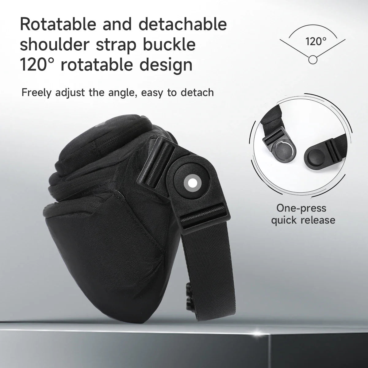 Men Chest Sling Bag with Waterproof Tactical Crossbody