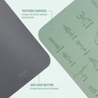 Yoga Mat TPE Non-Slip Lightweight 183×57cm