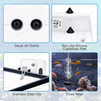 Aquarium Air Pump Rechargeable Silent USB Lithium Battery