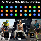 Smart Watch with Bluetooth Call Fitness Tracker (Black)