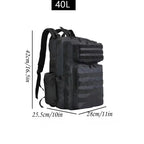 Tactical Backpack with 40L Outdoor Travel Rucksack