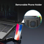 Laptop Cooling Pad Adjustable Stand with 6 Quiet Fans