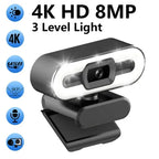 Webcam Full HD 4K Autofocus with Microphone