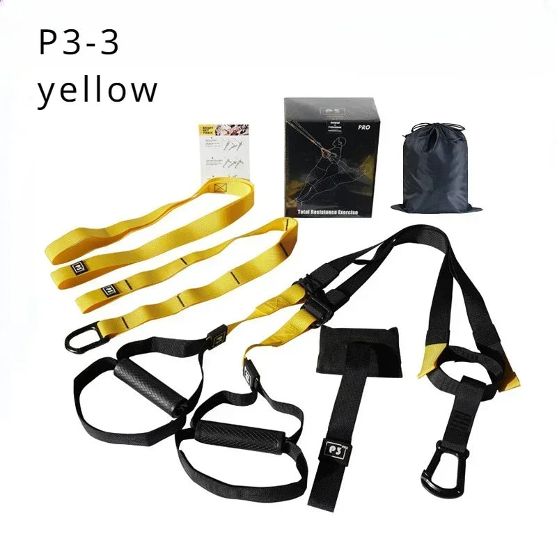 Adjustable Suspension Resistance Training Belt Set (P3-3 Yellow)
