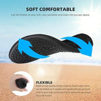 Swimming Black Shoes Quick-Dry Anti-Slip Unisex (Shoe Size: 36-37)