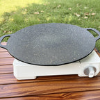 BBQ Grill Pan with Nonstick Aluminum Round