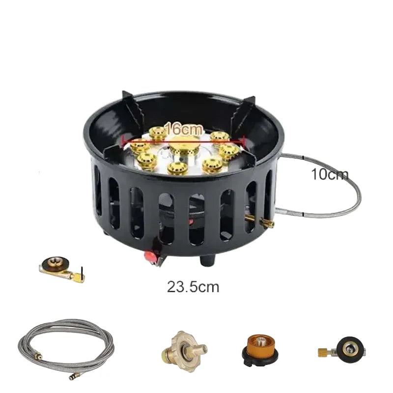 Camping Stove 9-Core High-Power Gas Burner