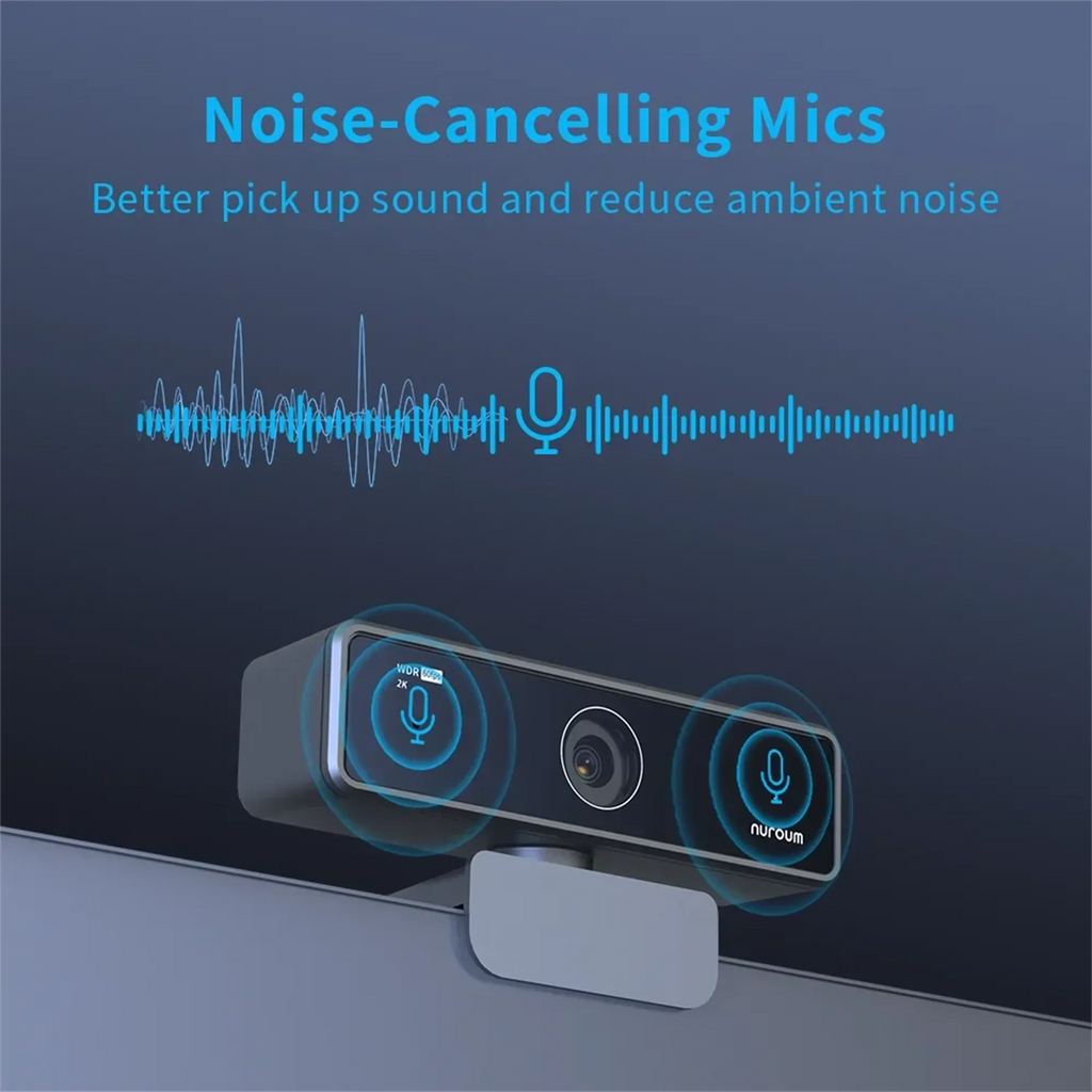 Webcam USB 1080p 60fps Full HD with Microphone