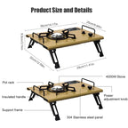 Gas Stove Portable Outdoor with Stainless Steel 4000W Burner