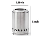 Portable Firewood Stainless Steel Camping Burner