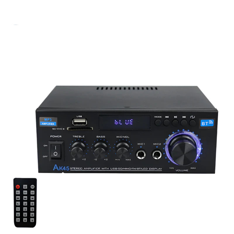 Bluetooth Stereo Audio Amplifier High Power 2.0 Channel