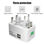 Universal Plug Travel Adapter  with USB Type C Ports