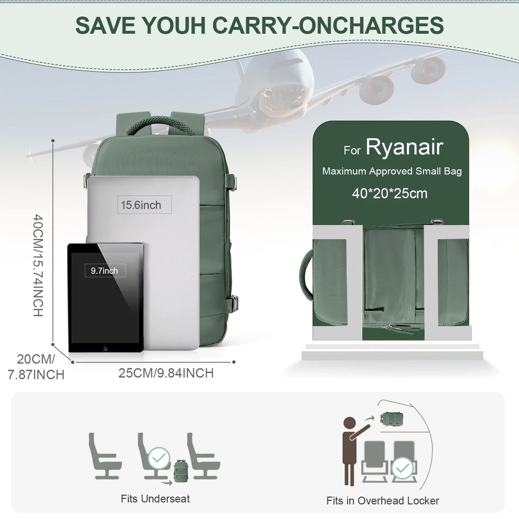 Travel Backpack Cabin Bag 40x20x25 Laptop Softback