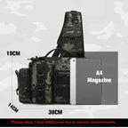 Fishing Tackle Backpack with Rod Holder