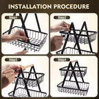 Iron Fruit Basket (Black)